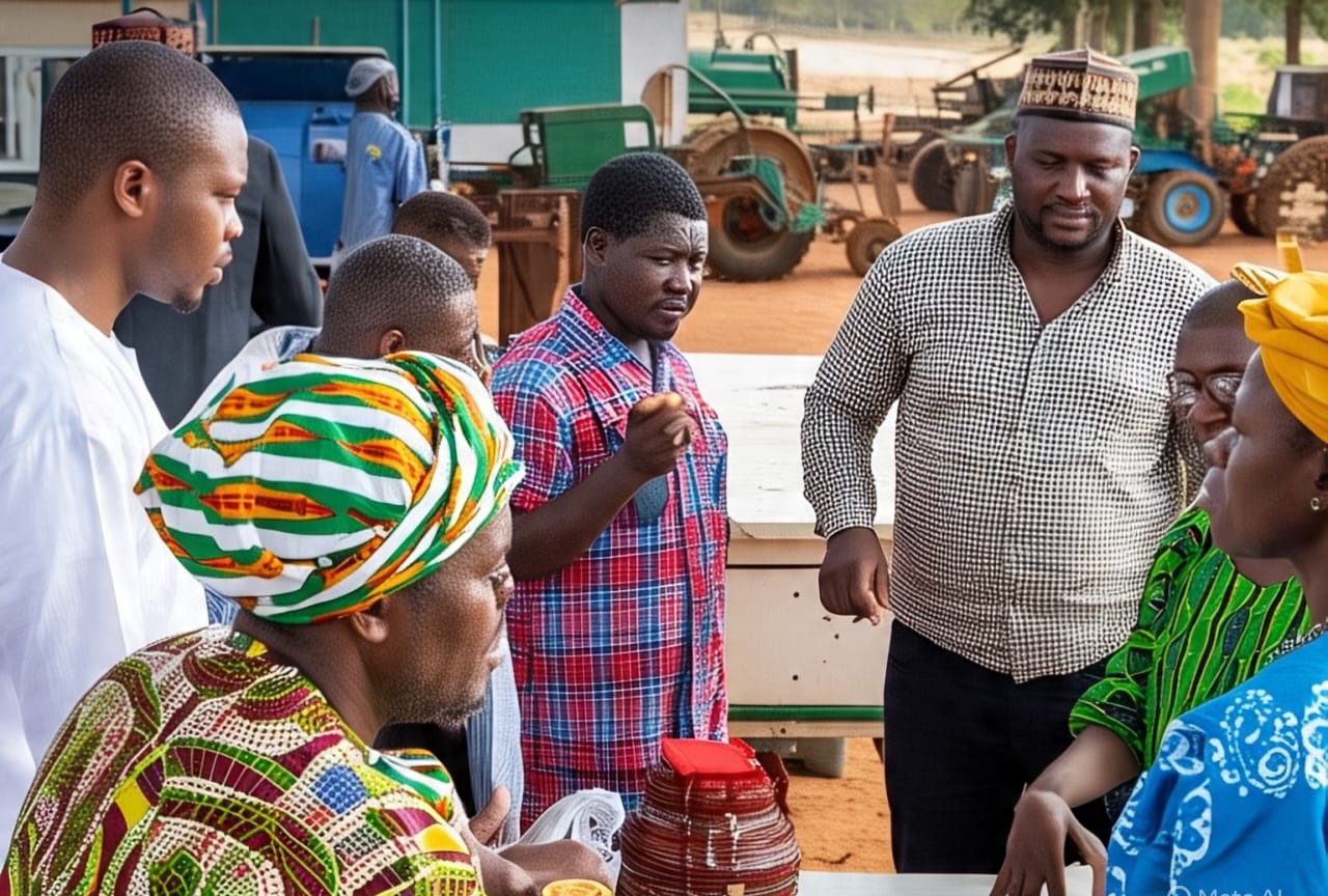 Sophie Farms Team Engaging with Farmers